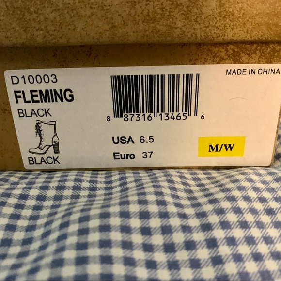Born “Fleming” LaceUp 2.5” Block Heel Women’s Leather Boots 6.5M - Picture 15 of 16